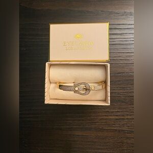 NEW Eye Candy Gold Buckle Bangle Bracelet